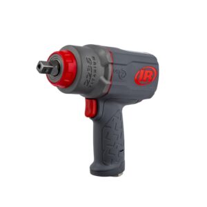 Ingersoll Rand 2236QPTIMAX DXS2 1/2" Air Impact Wrench, Quiet, 1500 ft-lb Torque, Titanium Hammercase, Pin Retainer, Pistol, Interchangeable Anvil, Multi-functional Tool
