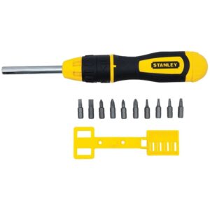 Stanley 68-010 Screwdriver Multi-Bit Ratcheting 10-Bits