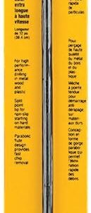 DEWALT DW1606 1/4-Inch by 12-Inch Extra Long Black Oxide Drill Bit