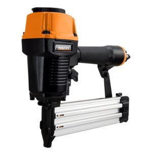 Freeman PCTN64 Pneumatic 14-Gauge T Nailer, 5/8"–2-1/2" Nails, Heavy Duty Concrete & Steel Nail Gun for Plywood, Decking, Furring, Fencing, Subflooring, Siding, and Soffits