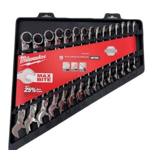 MLW48-22-9515 Combination Wrench Set, Metric