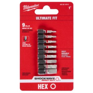 Insert Bit Set, 9 Pcs.