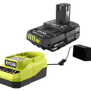 Ryobi One+ 18v Lithium Ion 2.0ah Battery and Charger Kit, Extreme Weather Performance Fast Charging Under 1 hour