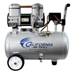 California Air Tools CAT-4710W 1.0 HP Quiet and Oil-Free Air Compressor with Wheels, 4.7 Gallon Steel Tank, 75 dBA Noise Level, Lightweight