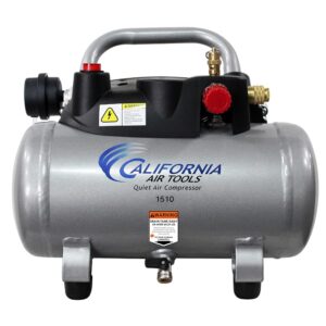 California Air Tools CAT-1510 1.0 HP Quiet, Oil-Free Air Compressor, 1.5 Gallon Tank Capacity, 75 dB Noise Level, Lightweight, Electric, Portable, for Home and Garage