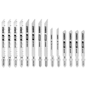 DEWALT Jigsaw Blades Set with Case, T-Shank, 14-Piece (DW3742C)
