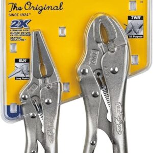 IRWIN Vise-Grip Original Locking Pliers with Wire Cutter Set, 2 Piece, 36