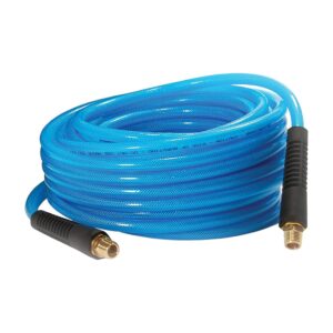 Primefit PU140502-B Reinforced Premium Polyurethane Air Hose with Field Repairable Ends, 1/4" by 50', 200 psi