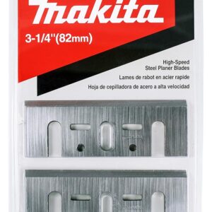 Makita 2 Piece - 3.25" HSS Planer Blades for 3.25" Planers - Fast Cutting for Hard Wood